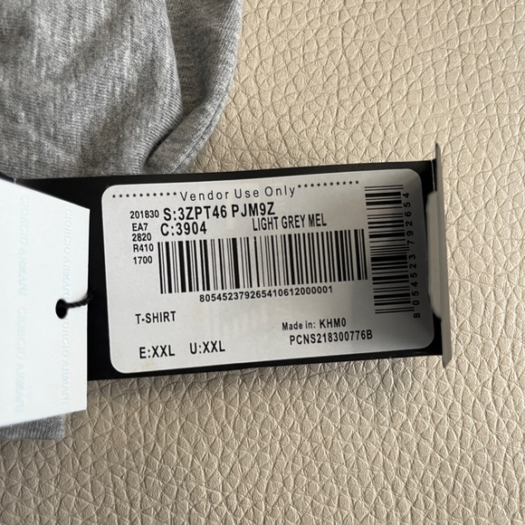 NWT - Emporio Armani Men’s Eagle Logo Print T Shirt - Size XXL - Picture 7 of 7